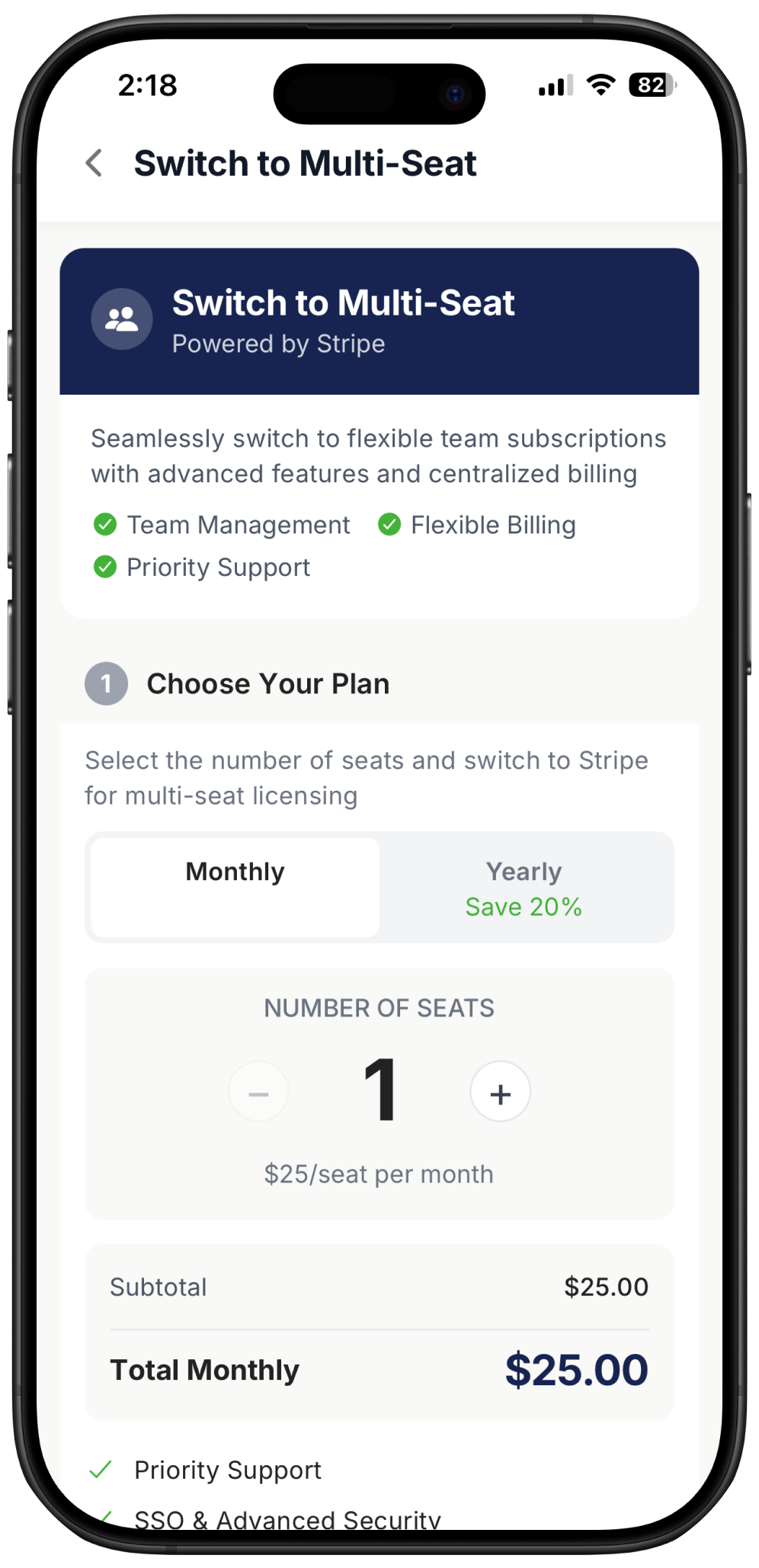 multi-seat plan Ringo